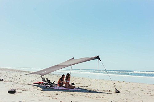 Neso Tents Grande Beach Tent, 7ft Tall, 9 x 9ft, Reinforced Corners and Cooler Pocket(Black)