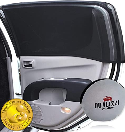 XXL/Car Window Sun Shades for Big SUVs for Side Windows for Baby Sun Protection (Gold Mom's Choice Award® Winner 2023) Window Socks by Qualizzi™2-Pack