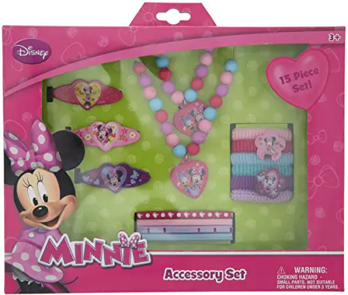 Disney Minnie 'Bowtique' 15 Piece Accessory Box Set with Jewelry